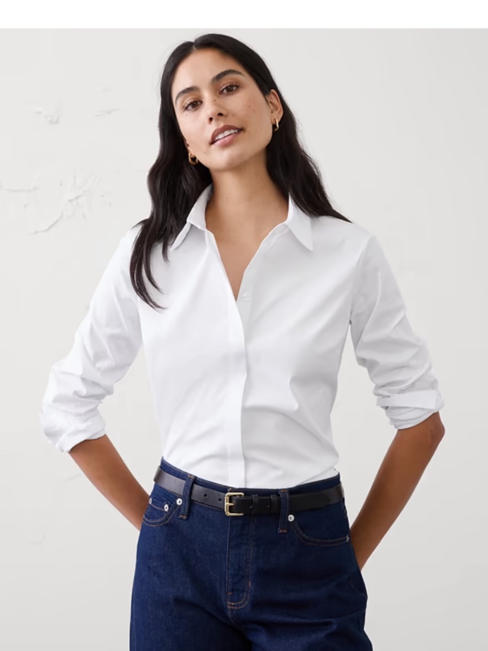 Banana Republic Easy Care Tailored Shirt — Size 12, NWOT